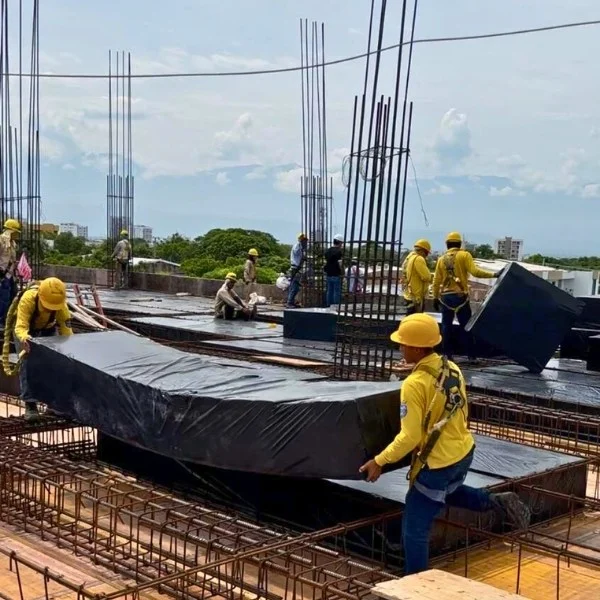 Aligeramiento de placas con casetones de icopor