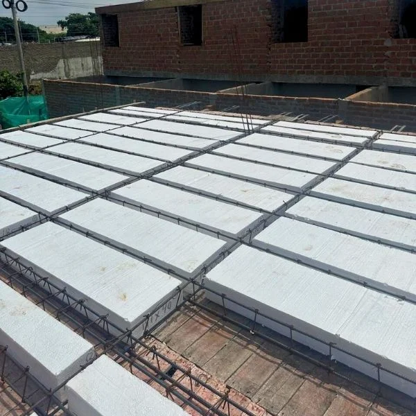 Casetón de icopor en losa aligerada